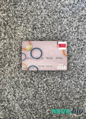 Taiwan Chang Hwa bank visa obciążyć card wygląd fotograficzny skan PSD + zdjęcie